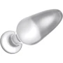 Анальная пробка LoveToy Glass Romance 4.3" Clear