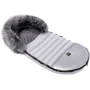Зимний конверт Bair Polar premium серый - серебро кожа (623475)