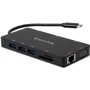 Адаптер Vinga Adapter USB-C to VGA+HDMI+RJ45+3xUSB3.0+USB2.0+SD/TF+PD+mini-jack 3.5 (VHYC10): Інтерфейс підключення USB-C
