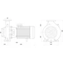 Поверхностный центробежный насос SAER IR 50-200B 11 кВт (70 м3/ч, 58 м) фото 4