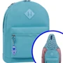 Рюкзак Bagland Hood W/R 17 л. бирюза 446 (0054466): Спинка Мягкая (без ребер жесткости)