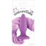 Анальная пробка с хвостиком Unicorn Tails Pastel, 8.4x3.2 см, сиреневый