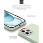 Чехол для iPhone ArmorStandart ICON2 MagSafe Soft Mint for iPhone 15 Pro Max (ARM77014): Материалы Силикон