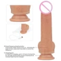 Вибратор с ротацией и подогревом LoveToy Dual-Layered Silicone Nature Cock Anthony 8.5" Flesh