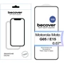 BeCover Tempered Glass 10D Black for Motorola G05 / E15 (713575)