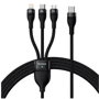 Кабель Baseus Cable USB-C to Micro USB/Lightning/Type-C Flash Series 2 Fast Charging 100W Black (CASS030201)