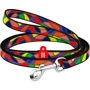 Поводок WAUDOG Nylon, рисунок "Витраж" 10 мм 122 см разноцветный (5234)