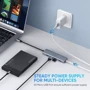 Адаптер Ugreen Adapter CM219 USB-C to 4xUSB3.0+USB-C Space Gray (70336): Додаткові роз'єми USB OTG, USB-C