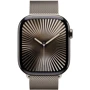 Apple Watch Series 10 46mm GPS + Cellular Natural Titanium Case with Natural Milanese Loop - S/M (MC7Q4)