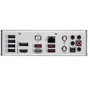 MSI B760M PROJECT ZERO: Роз'єми на задній панелі USB Type-C, USB 3.2 Gen 1, USB 2.0, Ethernet RJ-45, HDMI, DisplayPort