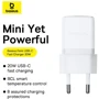Зарядное устройство Baseus USB-C Wall Charger Palm 1C 20W White (P10111602213-00) фото 8