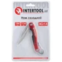 Нож и мультитул INTERTOOL складной с алюминиевыми вставками, карабин (HT-0596): Система открывания одной рукой Нет