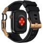 Аксессуар для Watch Fluororuuber with Stainless Stell Case Black/Gold (FLS181117) for Apple Watch 44/45/49mm Ultra фото 7