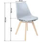 Стул Bonro B-487 серый 4U (40070001): Тип Кухонные