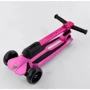Самокат Lamborghini триколісний складаний алюмінієвий кермо, колеса PU зі світлом Pink / Black (101284): Максимальне допустиме навантаження, кг 50 кг