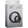 Набор эрекционных колец Doc Johnson Platinum Premium Silicone - The C-Rings - Charcoal