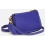 Женская сумка кросс боди GUESS NELL DOUBLE POUCH CROSSBODY синяя (HWVB8678700-VIO): Фактура Гладкая, Матовая