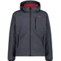 Куртка CMP Man Jacket Zip Hood (3A01787N-25UM) 46 темно-сіра демісезон з капюшоном