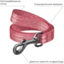 Повідець для собак з відновленої бавовни WAUDOG Re-cotton світловідбивний S Ш 15 мм Дл 150 см червоний (40123): Тип Поводок