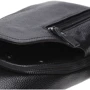 Мужская сумка-слинг Keizer черная (K15038-black): Фактура Матовая, Зернистая