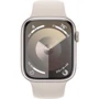 Apple Watch Series 9 45mm GPS Starlight Aluminum Case with Starlight Sport Band - S/M (MR963) : Размер 45mm