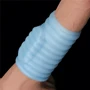 Насадка на член LoveToy Vibrating Wave Knights Ring Blue