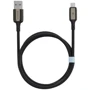 Кабель Proove USB Cable to Lightning Dense Metal 2.4A 1m Black (CCDM20001101): Длина 1 м