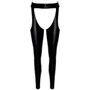 Леггинсы с открытыми бедрами Noir Handmade F323 Rebel wetlook chaps Black, XXL