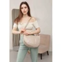 Женская сумка хобо BlankNote Круассан светло-бежевая (BN-BAG-12-light-beige): Фактура Матовая, Гладкая