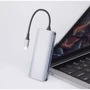 Адаптер WIWU Adapter Alpha A12 USB-C to USB-C+3xUSB3.0+3xUSB2.0+SD+HDMI+RJ45+3.5mm Grey фото 4