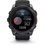 Смарт-часы Garmin Fenix 8 AMOLED 51mm Slate Grey with Black Silicone Band (010-02905-00): Материал ремешка Силикон