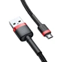 Кабель Baseus USB Cable to microUSB Cafule 2m Black / Red (CAMKLF-C91): Тип USB Cable - microUSB