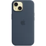 Чехол для iPhone Apple iPhone 15 Silicone Case with MagSafe - Storm Blue (MT0N3ZM/A): Тип чехла накладка на заднюю часть
