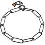 Ошейник для собак Sprenger Collar Long Link длинное звено 3 мм вороненая нержавеющая сталь 57 см (56010)