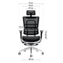 Кресло GT Racer X-801L Black (W-21): Материал корпуса Металл