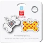 Адресник металевий WAUDOG Smart ID з QR паспортом малюнок Серця 40х28 мм (0640-0203): Тип Аксессуары к ошейникам