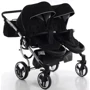 Универсальная коляска для двойни 2 в 1 Junama Diamond S-line Duo 03, черный (JD-SL-DUO-03): Ширина шасси 94 см
