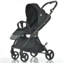 Коляска дитяча EL CAMINO ME 1078 VERSA Clover Black Чорний чорна рама (ME 1078 Clover Black)