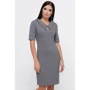 Платье FashionUp PL-1799C 42 серое повседневное до середины бедра