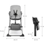 Стульчик для кормления Kinderkraft Foldee Grey (KHFOLD00GRY0000) (00-00305201) фото 10