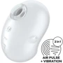 Вакуумный клиторальный стимулятор с вибрацией Satisfyer Cutie Ghost White