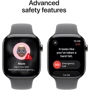 Apple Watch Series 11 GPS + Cellular 46mm Natural Titanium Case with Stone Grey Sport Band - S/M (MFCW4)