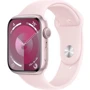 Apple Watch Series 9 45mm GPS Pink Aluminum Case with Pink Sport Band - S/M (MR9G3) 
