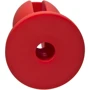 Силиконовая анальная пробка Doc Johnson Kink Lube Luge Premium Silicone Plug 6", 14х5 см, красный