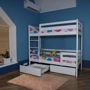 Двухъярусная кровать Sportbaby с ящиками 80x190см (babyson 6)
