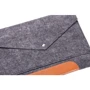 Gmakin Cover Envelope Felt Brown/Dark Grey (GM11) for MacBook 13-14"