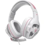 Наушники Sades SA-726 Ppower White/Pink (sa726wpj): Тип конструкции полноразмерные