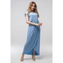 Платье FLFashion Asti ППА 2131 48-50 голубое повседневное длинное макси: Вид Повседневные платья