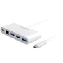 Адаптер Macally Adapters USB-C to 3xUSB 3.0+USB-C+RJ 45 Hub White (UC3HUB3GBC): Интерфейс подключения USB-C