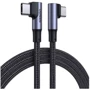 Кабель Ugreen Cable USB-C to USB-C 5A 100W US335 90-degree 2.0m Space Gray (70698)